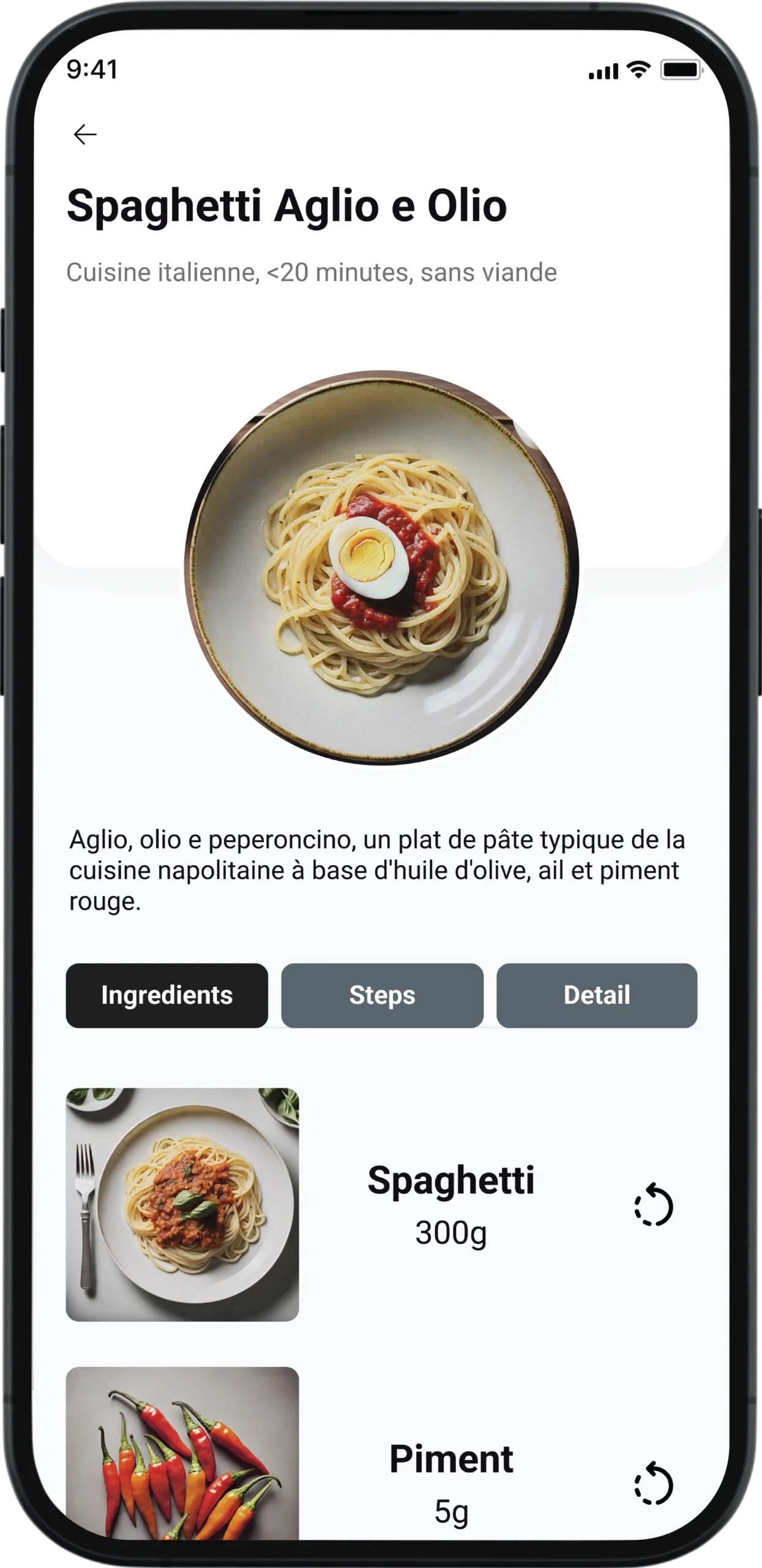 Spaghetti Ingredients