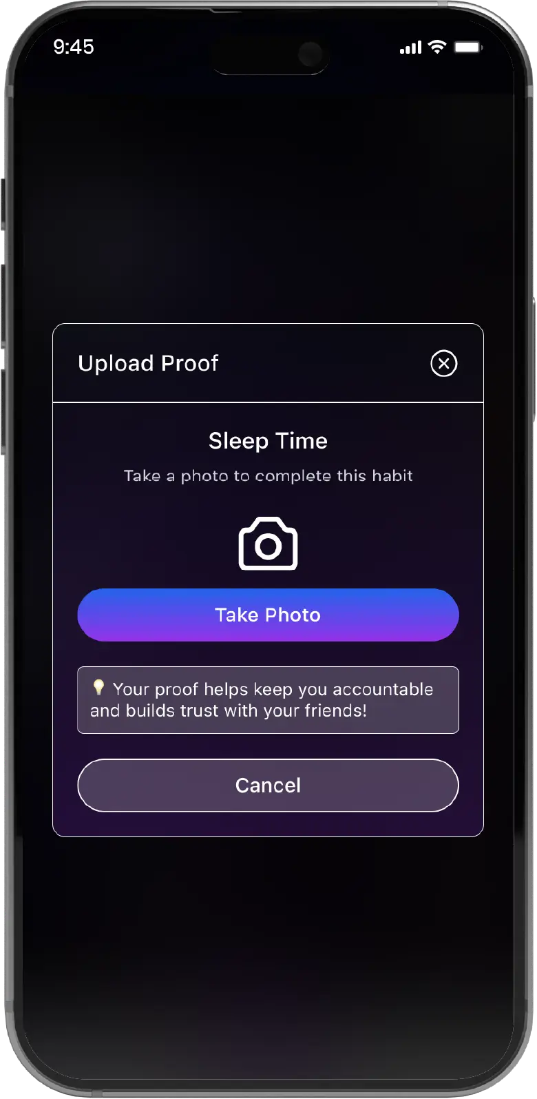 Habit Proof Dialogue