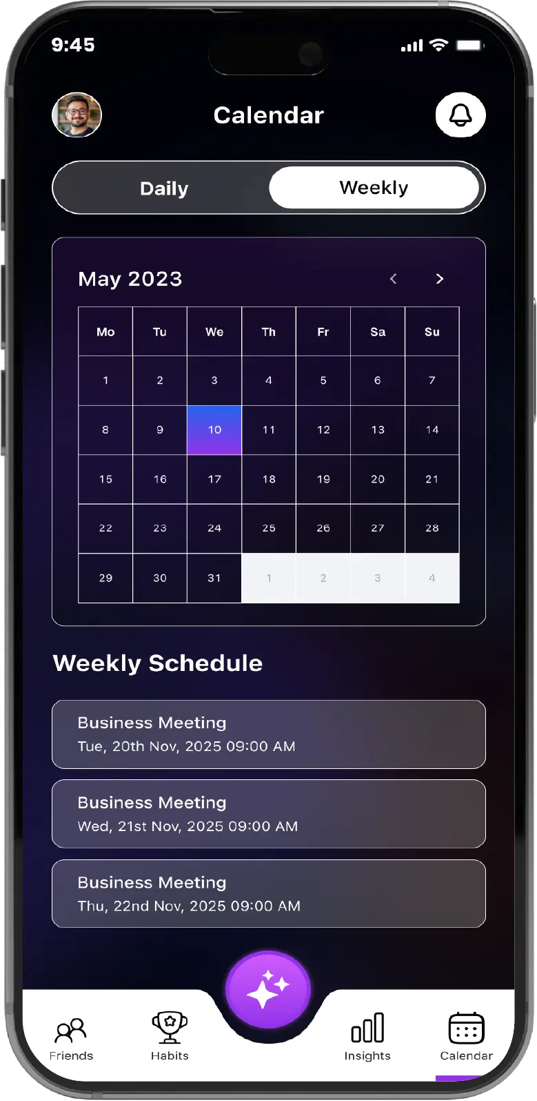 Weekly Calendar