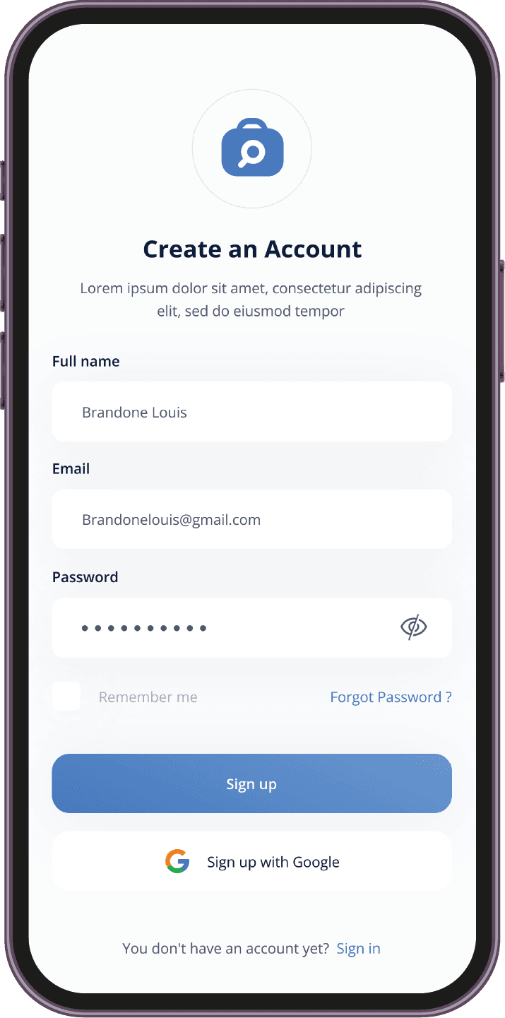 Sign Up