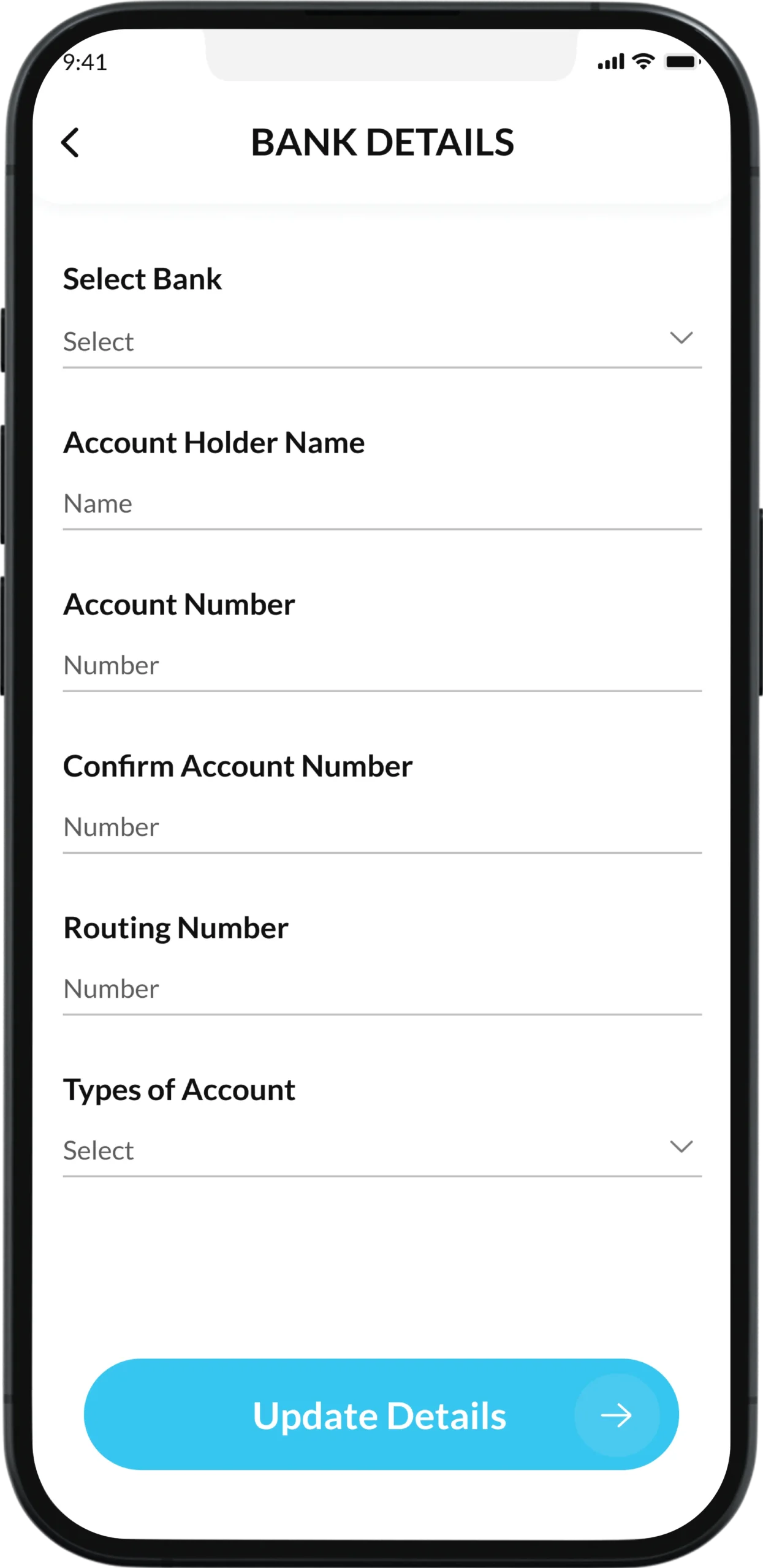 Bank Details