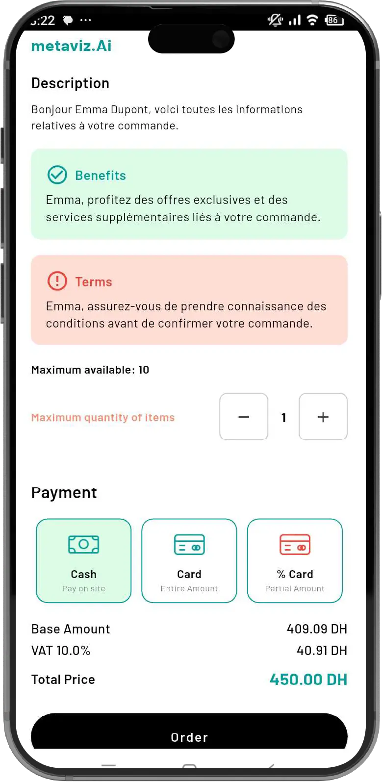 Order Description