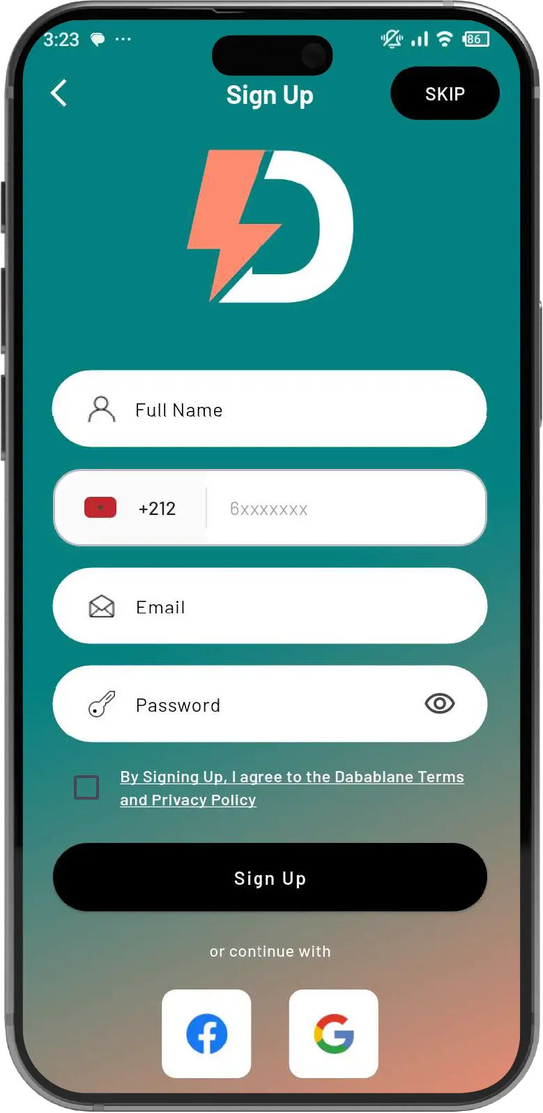 Signup with Social