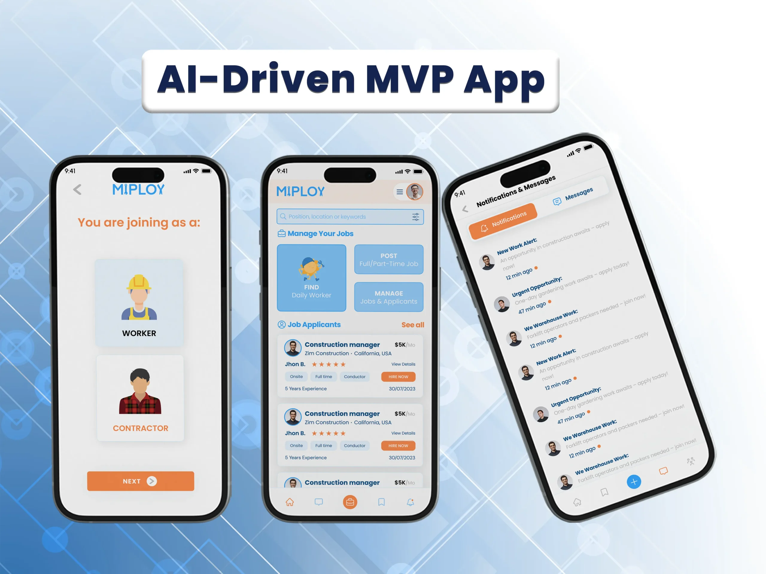 Miploy AI Work Marketplace App