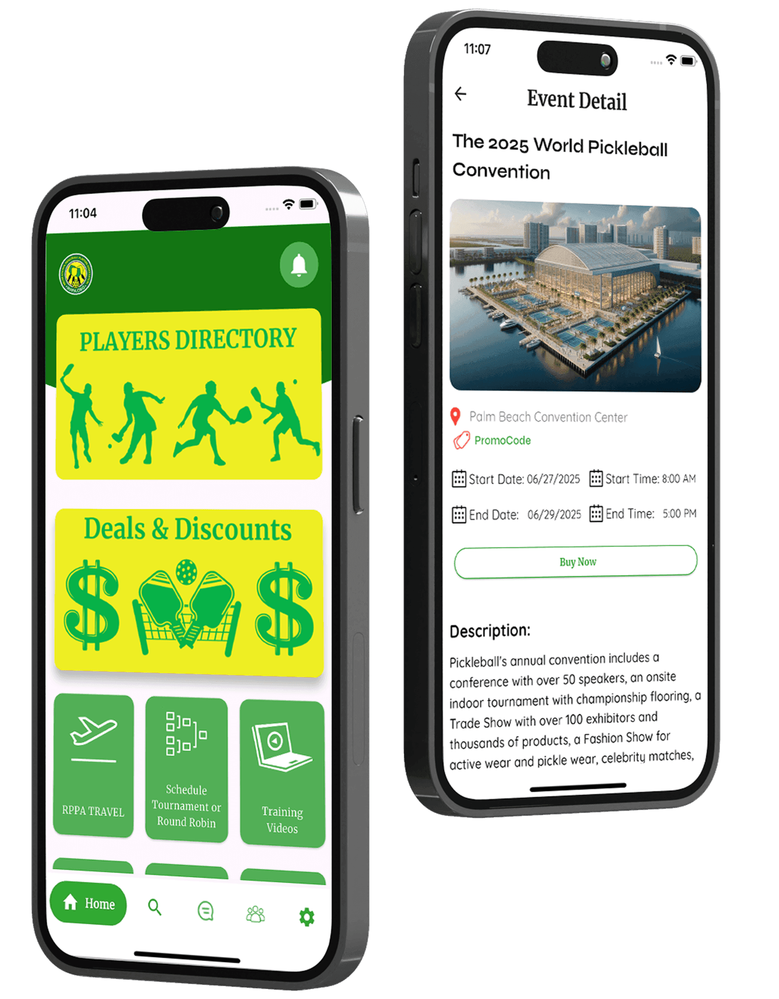 Recreational PickleBall Player App