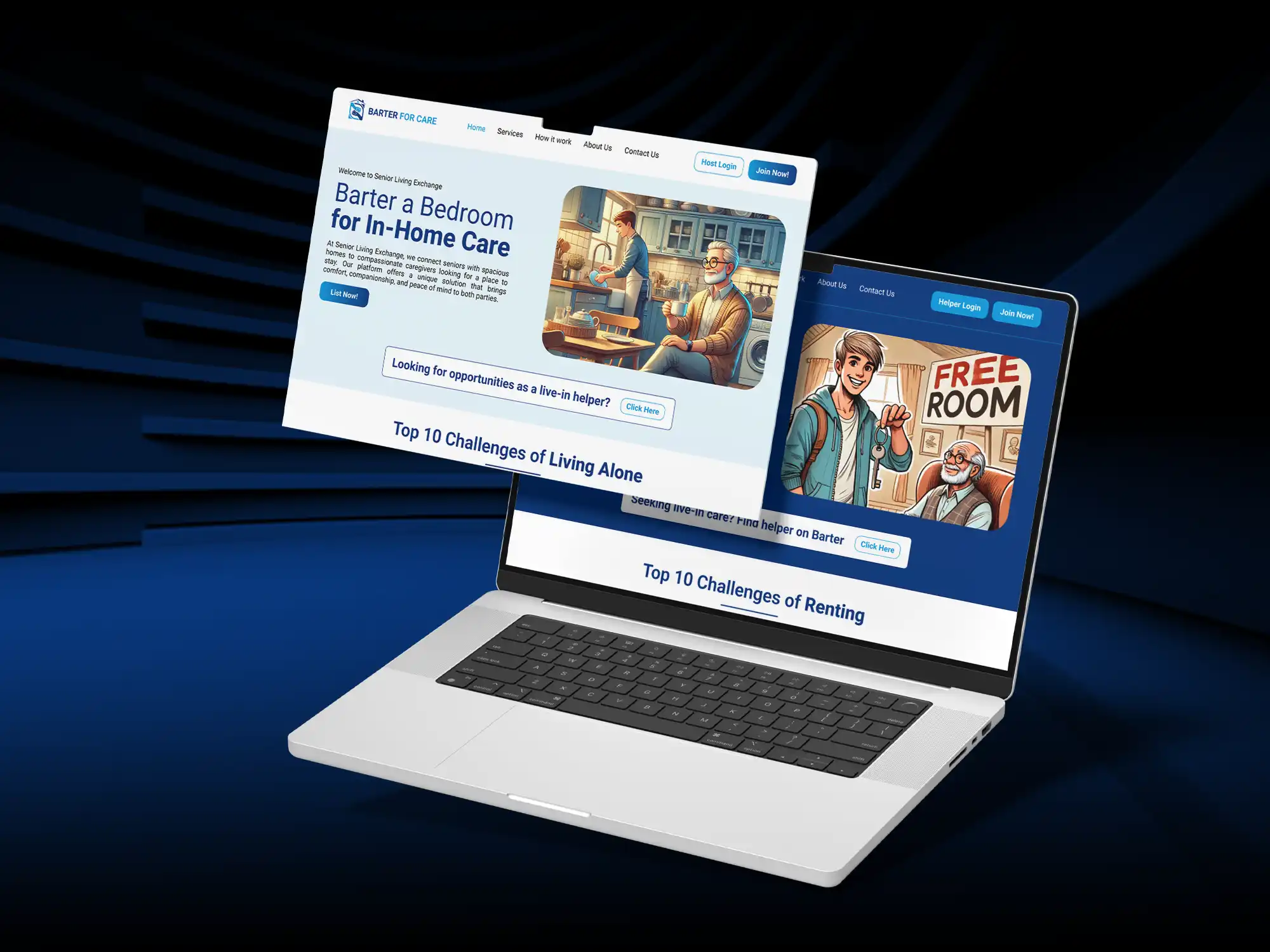 LiveIn Helper Web Solutions — feature screenshot